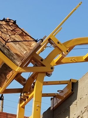 Elevadores de Carga Para Painéis Solares Elevex Elevadores de Carga em funcionamento.